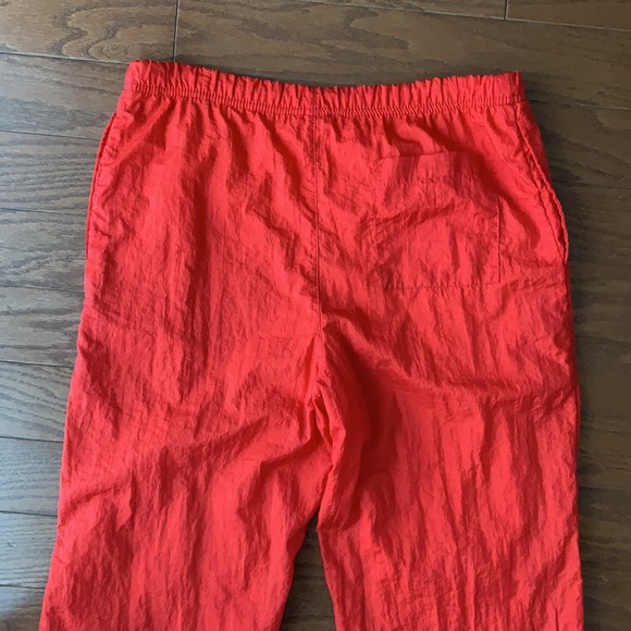 Vintage Sergio Tacchini Red Track Pants Joggers Windbreaker Bottom Zip Size 8 - Picture 8 of 12